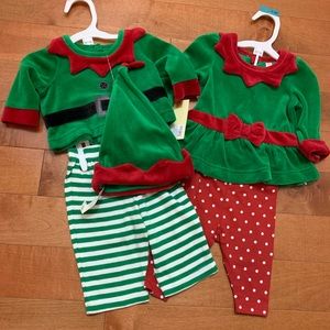 twin boy and girl christmas outfits